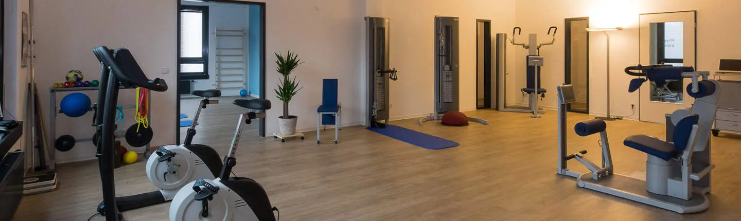 Trainingsräume des Therapiezentrums an der Marzipanfabrik in Hamburg